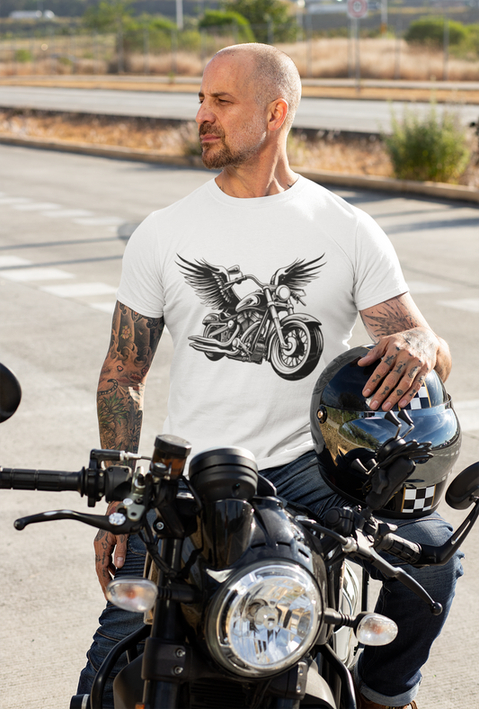 Wings & Wheels Tee Printify T-Shirt Rhythm & Drip Apparel