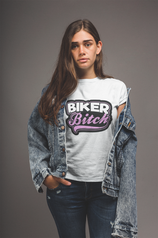 Biker Bitch T-Shirt Printify T-Shirt Rhythm & Drip Apparel