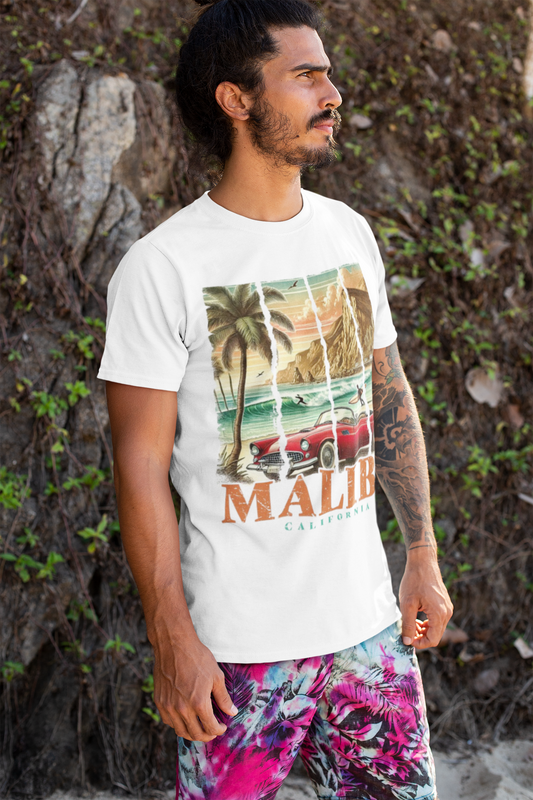 Summer- Malibu Vintage T-Shirt Printify T-Shirt Rhythm & Drip Apparel