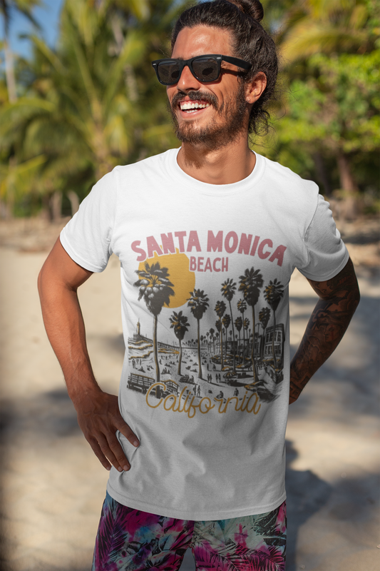 Summer- Santa Monica Beach Tee Printify T-Shirt Rhythm & Drip Apparel