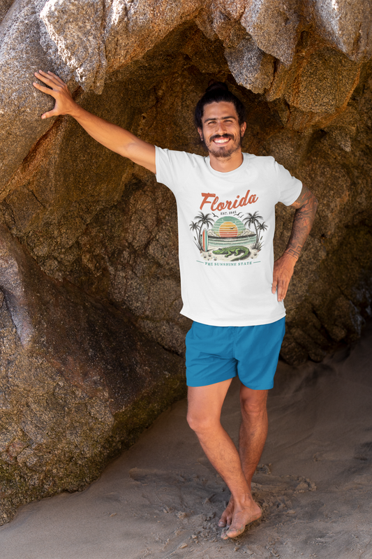 Summer- Florida Sunset T-Shirt Printify T-Shirt Rhythm & Drip Apparel