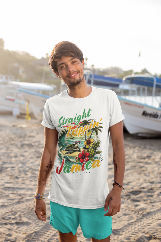Summer- Straight Trippin' Jamaica Tee Printify T-Shirt Rhythm & Drip Apparel