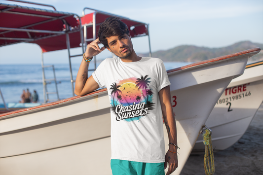 Summer- Chasing Sunsets T-Shirt Printify T-Shirt Rhythm & Drip Apparel