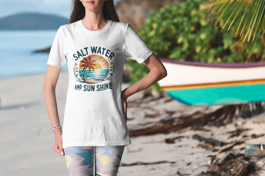 Summer- Sunshine & Salt Water T-Shirt Printify T-Shirt Rhythm & Drip Apparel