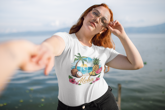 Summer- Aloha Tropical T-Shirt Printify T-Shirt Rhythm & Drip Apparel
