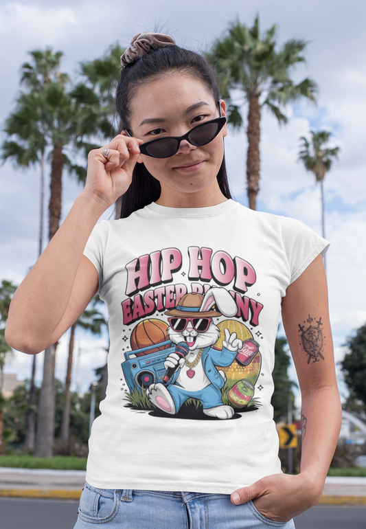 Easter- Hip Hop Easter Bunny T-Shirt Printify T-Shirt Rhythm & Drip Apparel