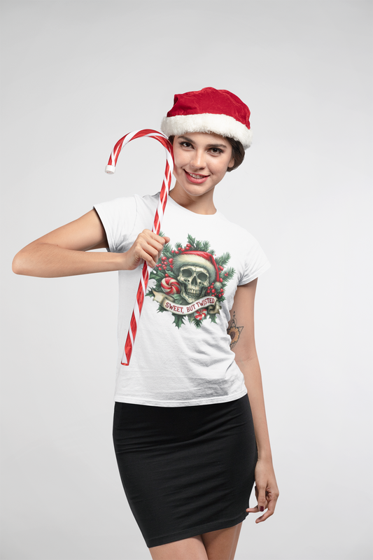 Christmas- Sweet But Twisted T-Shirt Printify T-Shirt Rhythm & Drip Apparel