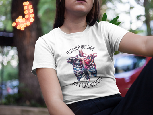 Winter- Cold Outside T-Shirt Printify T-Shirt Rhythm & Drip Apparel