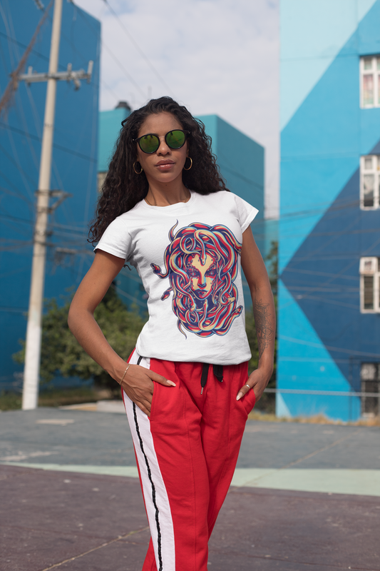 Artistic Medusa T-Shirt Printify T-Shirt Rhythm & Drip Apparel