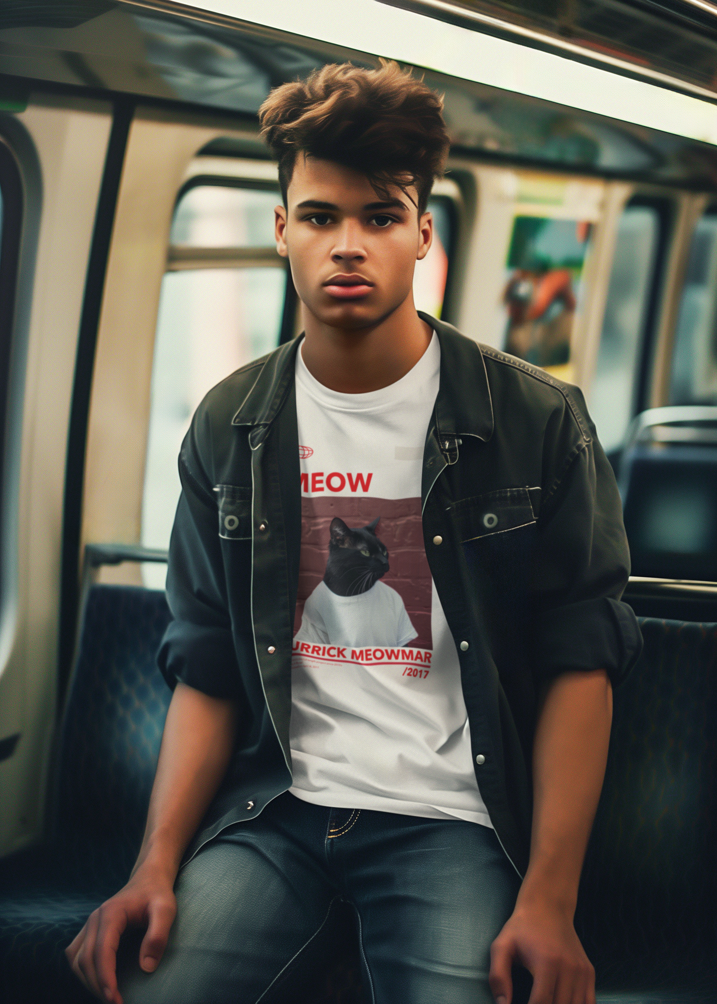 Music- Purrick Meowmar Printify T-Shirt Rhythm & Drip Apparel