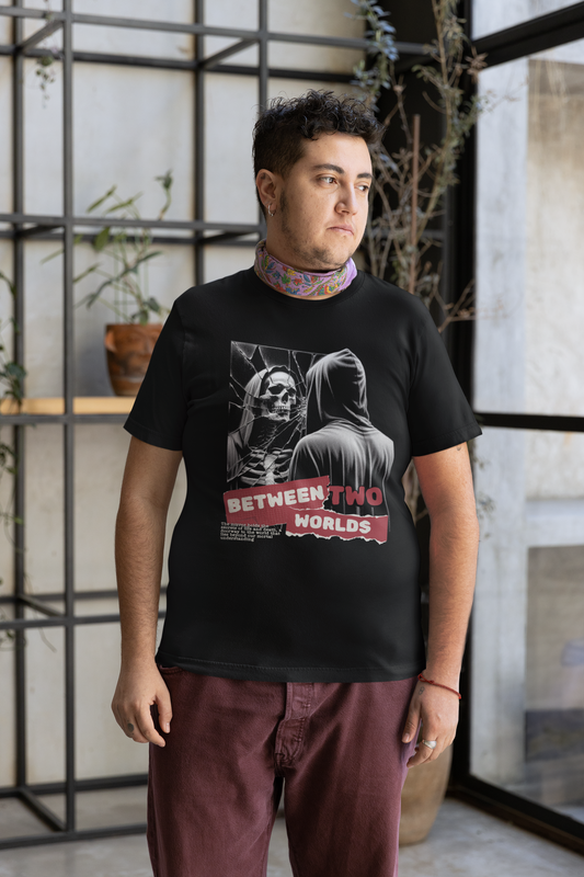 Between Two Worlds T-Shirt Printify T-Shirt Rhythm & Drip Apparel