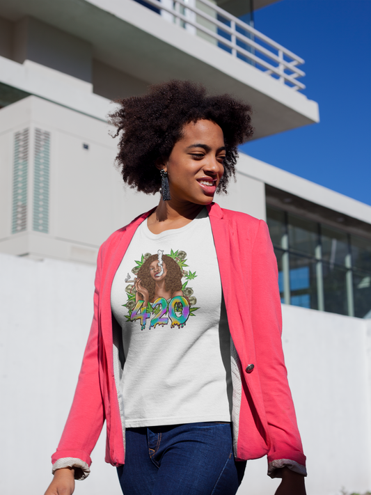 420 Babe T-Shirt Printify T-Shirt Rhythm & Drip Apparel