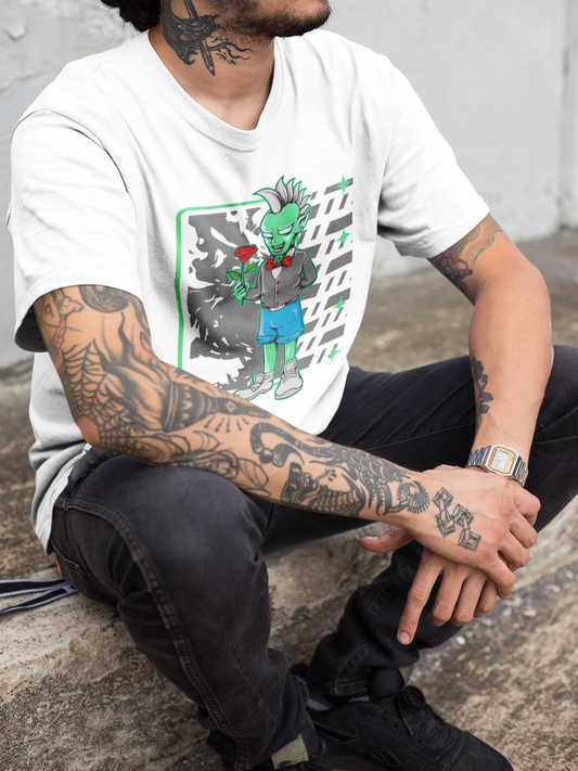 Anime Inspired Rocker Zombie Tee Printify T-Shirt Rhythm & Drip Apparel