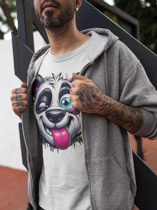 Vibrant Panda Graphic Tee Printify T-Shirt Rhythm & Drip Apparel