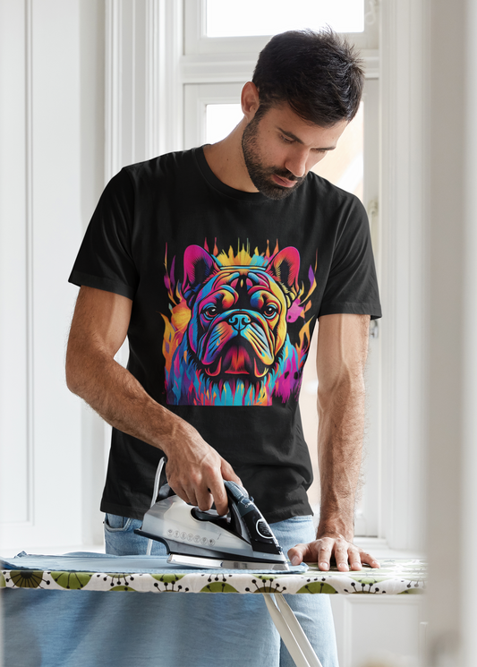 Vibrant French Bulldog T-Shirt Printify T-Shirt Rhythm & Drip Apparel