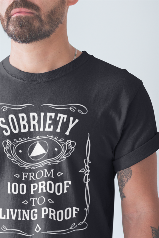 Addiction- Sobriety T-Shirt - Unisex Tee, Recovery Gift, Alcohol Awareness Apparel, Motivational Shirt, Sober Living Wear, Gift for Friends Printify T-Shirt Rhythm & Drip Apparel