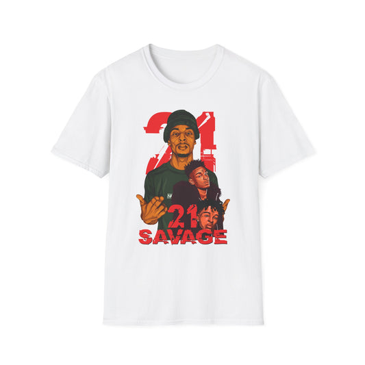 21 Savage Graphic Unisex Softstyle T-Shirt - Urban Streetwear Apparel - Rhythm & Drip