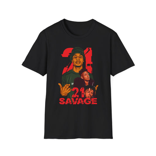 21 Savage Graphic Unisex Softstyle T-Shirt - Urban Streetwear Apparel - Rhythm & Drip