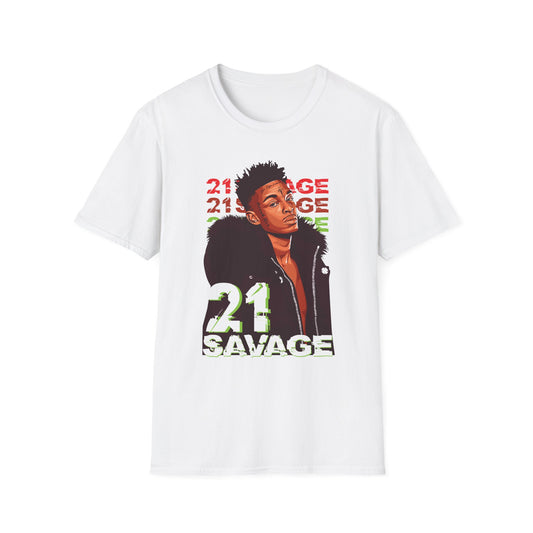 21 Savage Graphic Unisex Softstyle T-Shirt - Urban Streetwear - Rhythm & Drip