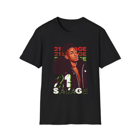 21 Savage Graphic Unisex Softstyle T-Shirt - Urban Streetwear - Rhythm & Drip