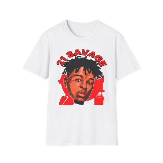 21 Savage Graphic Unisex Softstyle T-Shirt - Rhythm & Drip