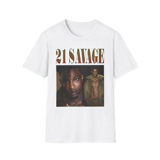 21 Savage Unisex Softstyle T-Shirt - Stylish Hip-Hop Graphic Tee - Rhythm & Drip