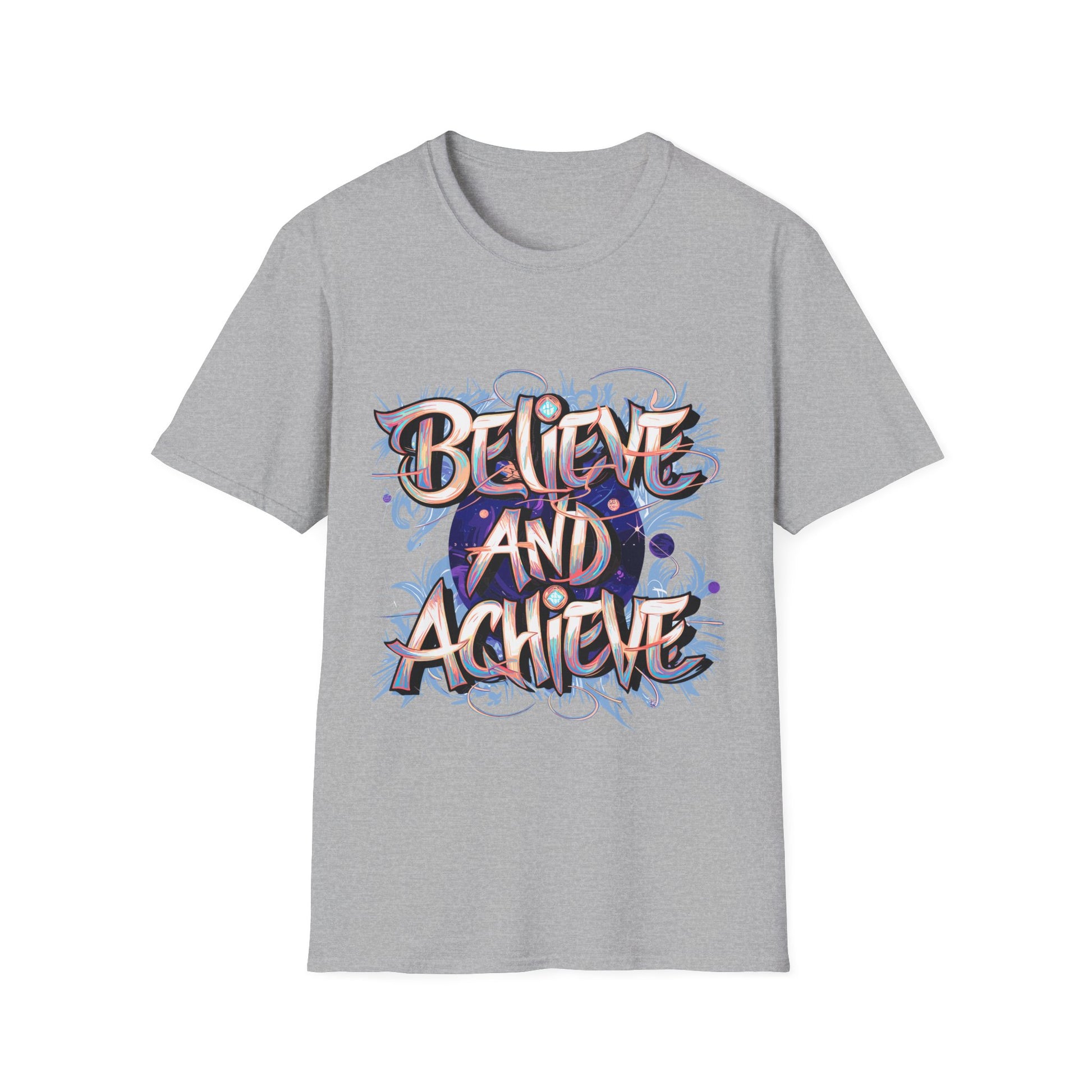 Believe and Achieve T-Shirt Sport Grey Printify T-Shirt Rhythm & Drip Apparel