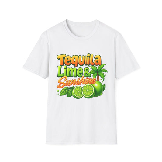 Summer- Tequila Lime & Sunshine White Printify T-Shirt Rhythm & Drip Apparel