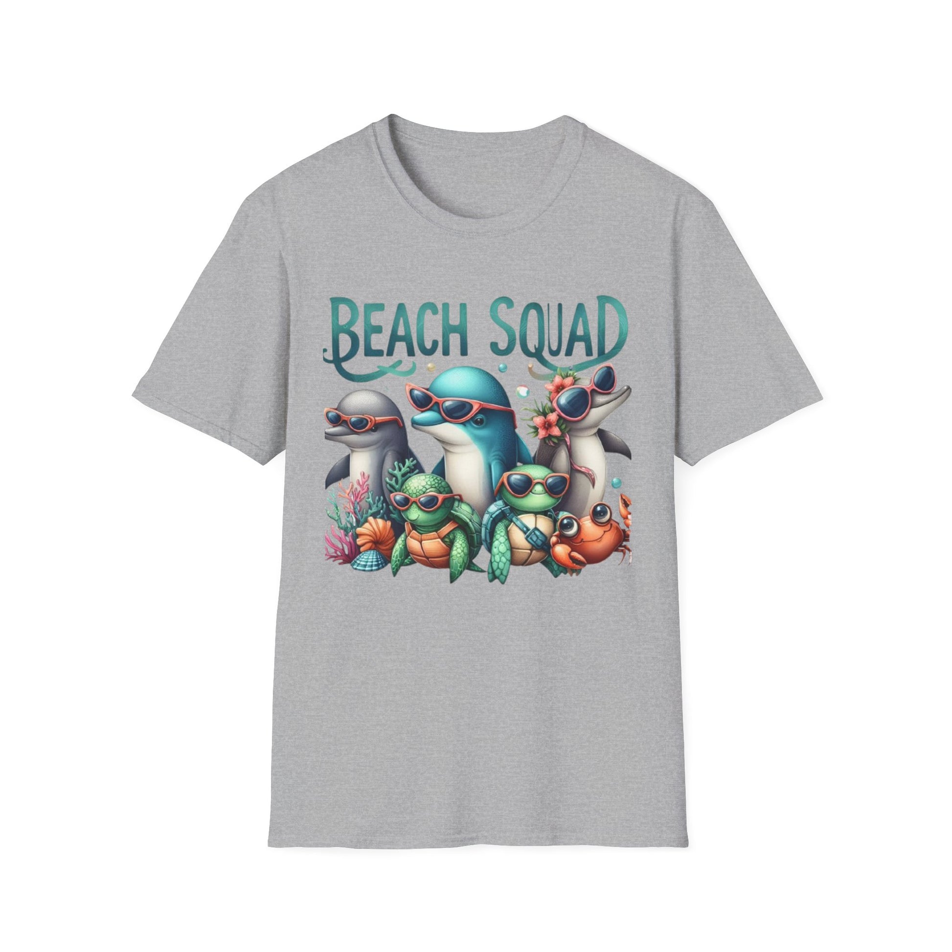 Summer- Beach Squad T-Shirt Sport Grey Printify T-Shirt Rhythm & Drip Apparel