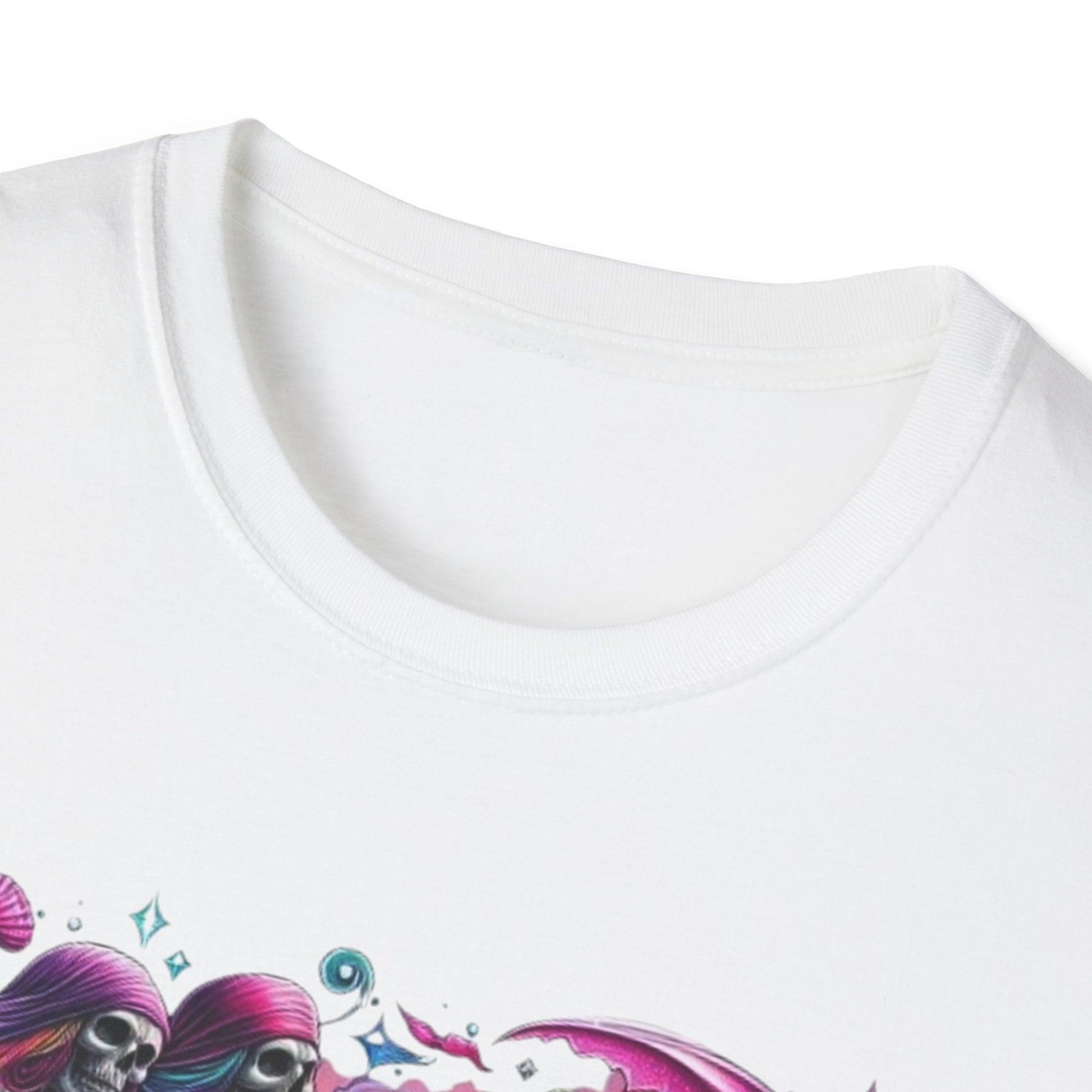 Woman & Man Skeleton Biker T-Shirt Printify T-Shirt Rhythm & Drip Apparel