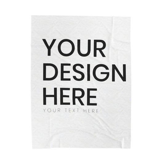 *Customizable Cozy Velveteen Plush Blanket | DO NOT CHECK OUT. EMAIL ME FIRST!! 60" × 80" Rhythm & Drip All Over Prints Rhythm & Drip Apparel