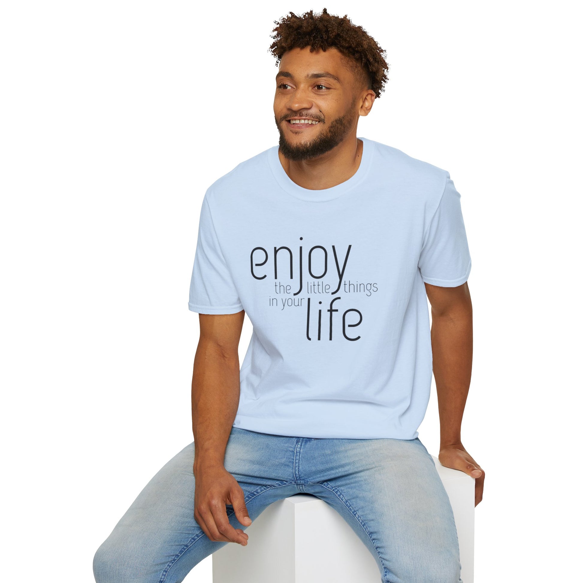 Enjoy the Little Things T-Shirt | Unisex Softstyle Tee for Everyday Comfort - Rhythm & Drip