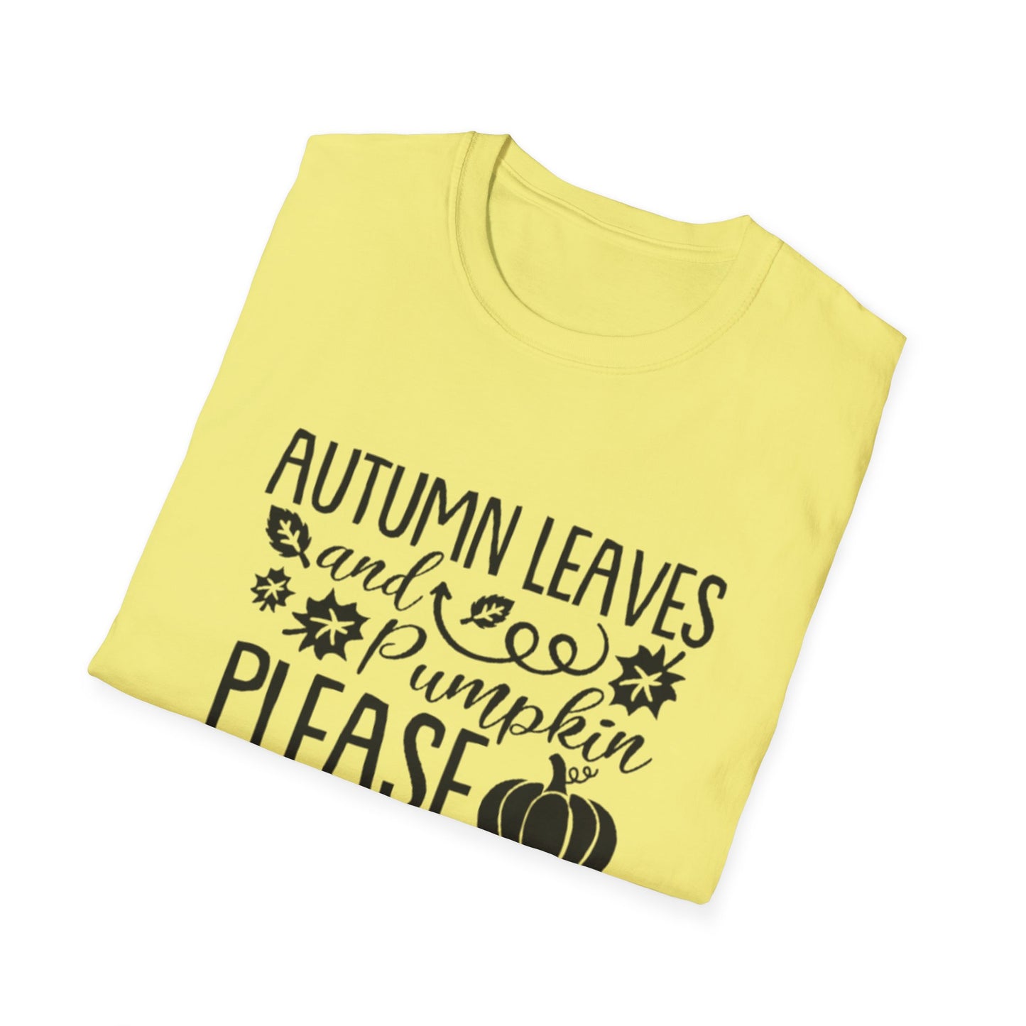 Fall- Autumn Leaves and Pumpkin T-Shirt Printify T-Shirt Rhythm & Drip Apparel