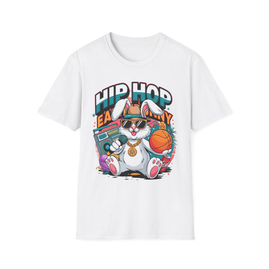 Easter- Hip Hop Easter Bunny T-Shirt White Printify T-Shirt Rhythm & Drip Apparel