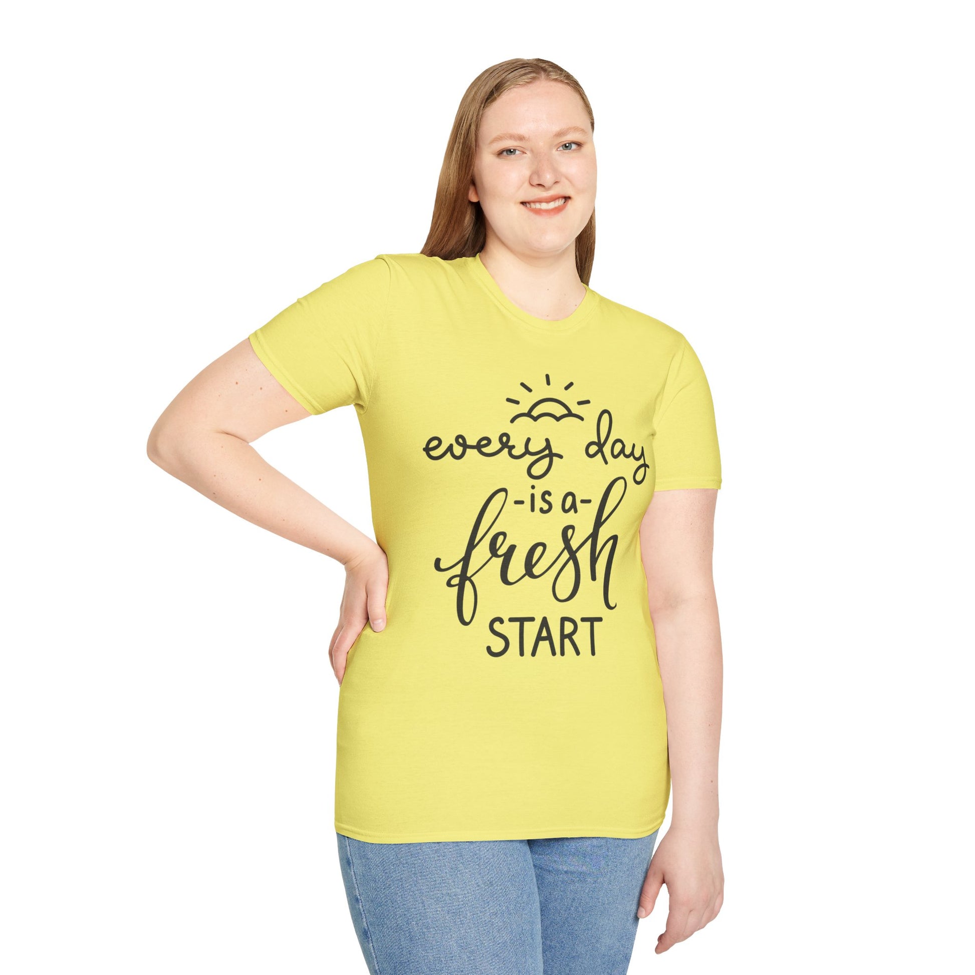 Every Day is a Fresh Start Unisex Softstyle T-Shirt - Rhythm & Drip