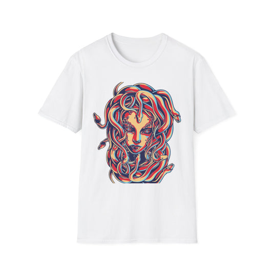 Artistic Medusa T-Shirt White Printify T-Shirt Rhythm & Drip Apparel