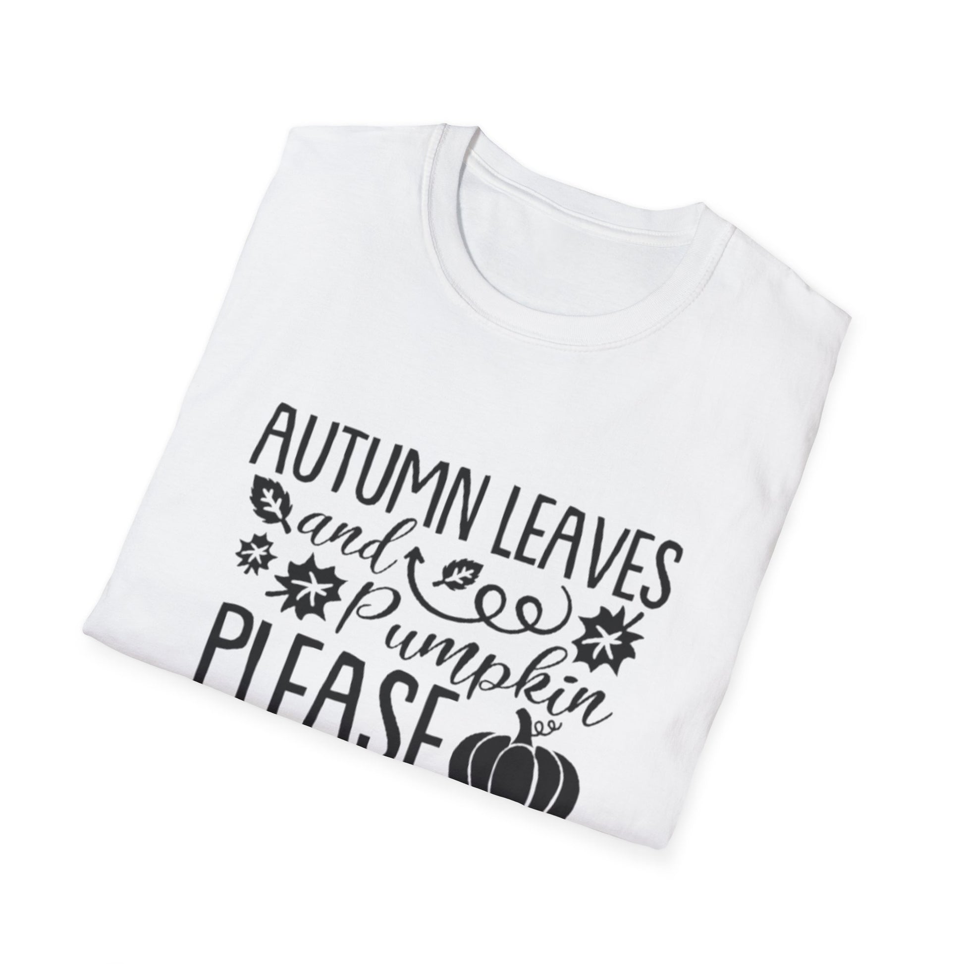 Fall- Autumn Leaves and Pumpkin T-Shirt Printify T-Shirt Rhythm & Drip Apparel