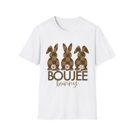 Easter- Boujee Bunny T-Shirt White Printify T-Shirt Rhythm & Drip Apparel