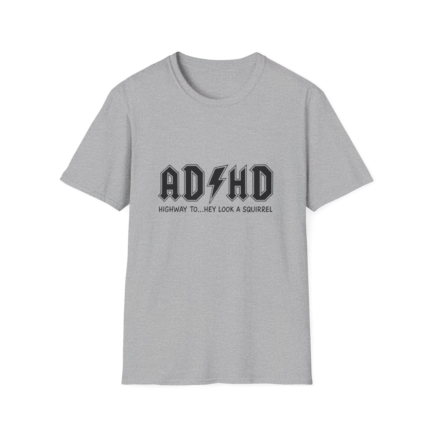 ADHD Highway Look Squirrel T-Shirt Sport Grey Printify T-Shirt Rhythm & Drip Apparel