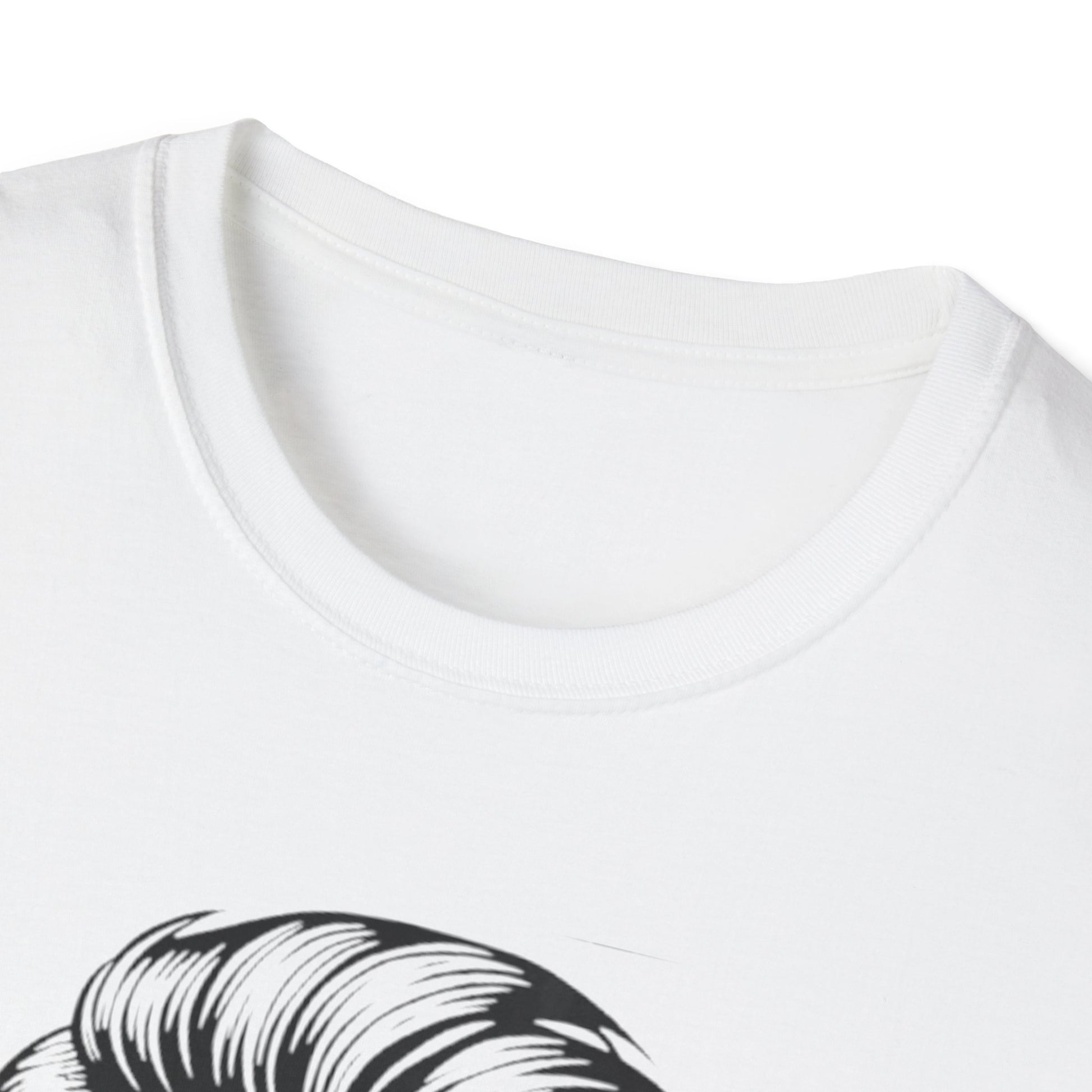 Stylish Skull Beard T-Shirt Printify T-Shirt Rhythm & Drip Apparel