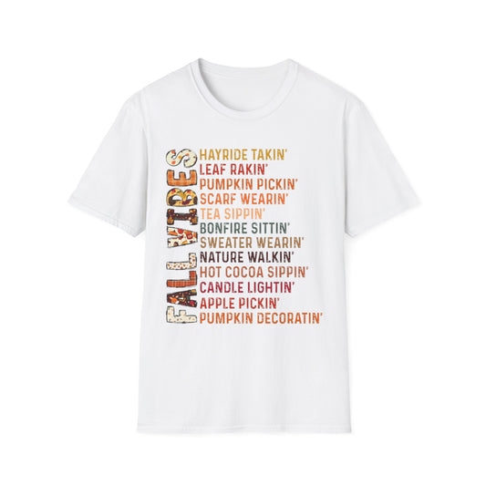 Fall- Fall Vibes T-Shirt White Printify T-Shirt Rhythm & Drip Apparel