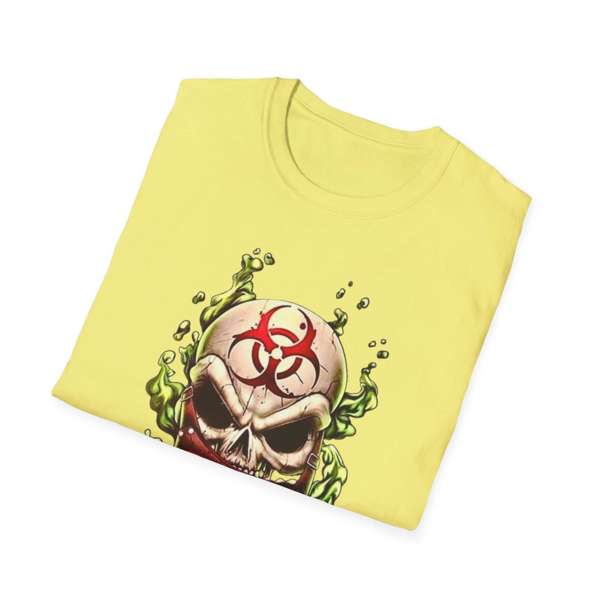 Biohazard Skull Unisex T-Shirt Printify T-Shirt Rhythm & Drip Apparel