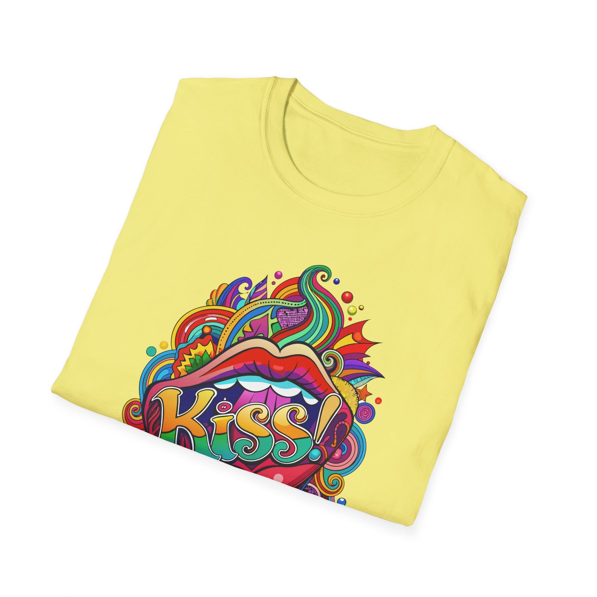 Vibrant Kiss Graphic T-Shirt Printify T-Shirt Rhythm & Drip Apparel