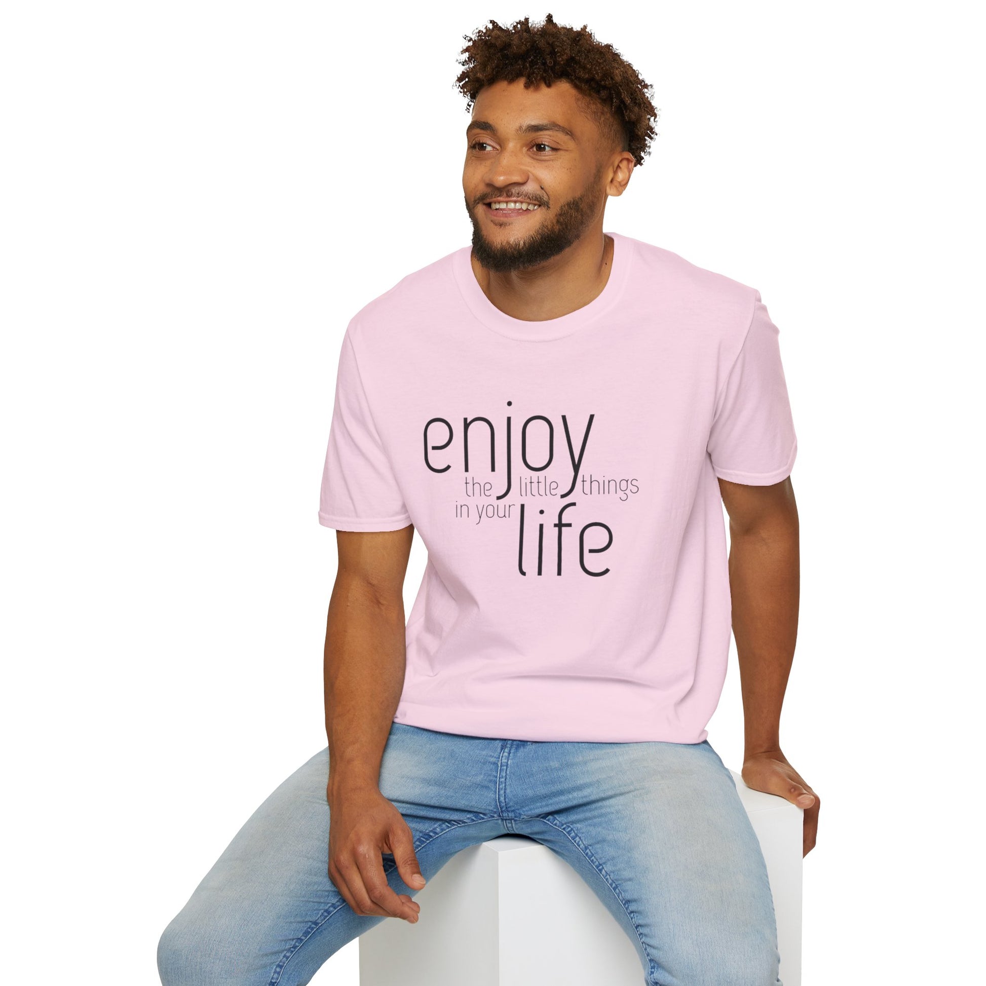 Enjoy the Little Things T-Shirt | Unisex Softstyle Tee for Everyday Comfort - Rhythm & Drip