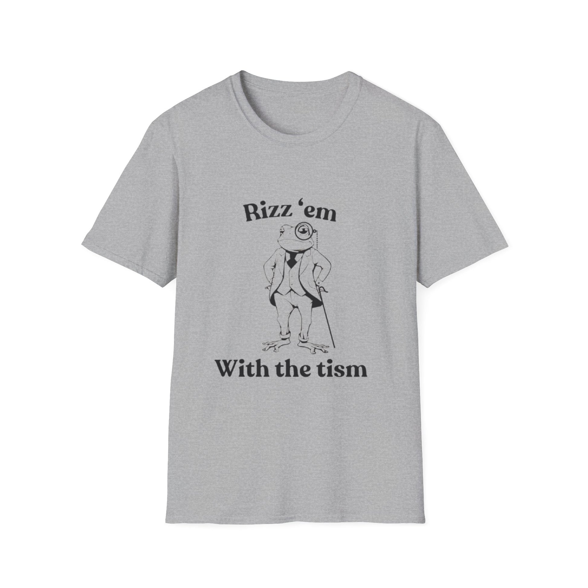 Autism Rizz 'em With the Tism T-Shirt Sport Grey Printify T-Shirt Rhythm & Drip Apparel
