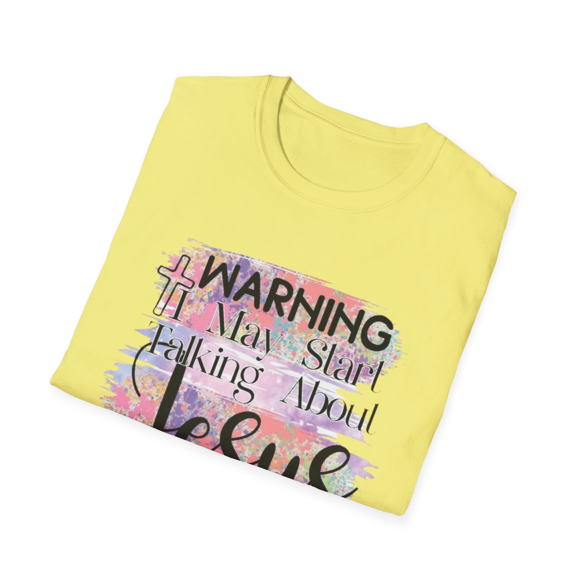 Warning Jesus T-Shirt, Printify T-Shirt Rhythm & Drip Apparel