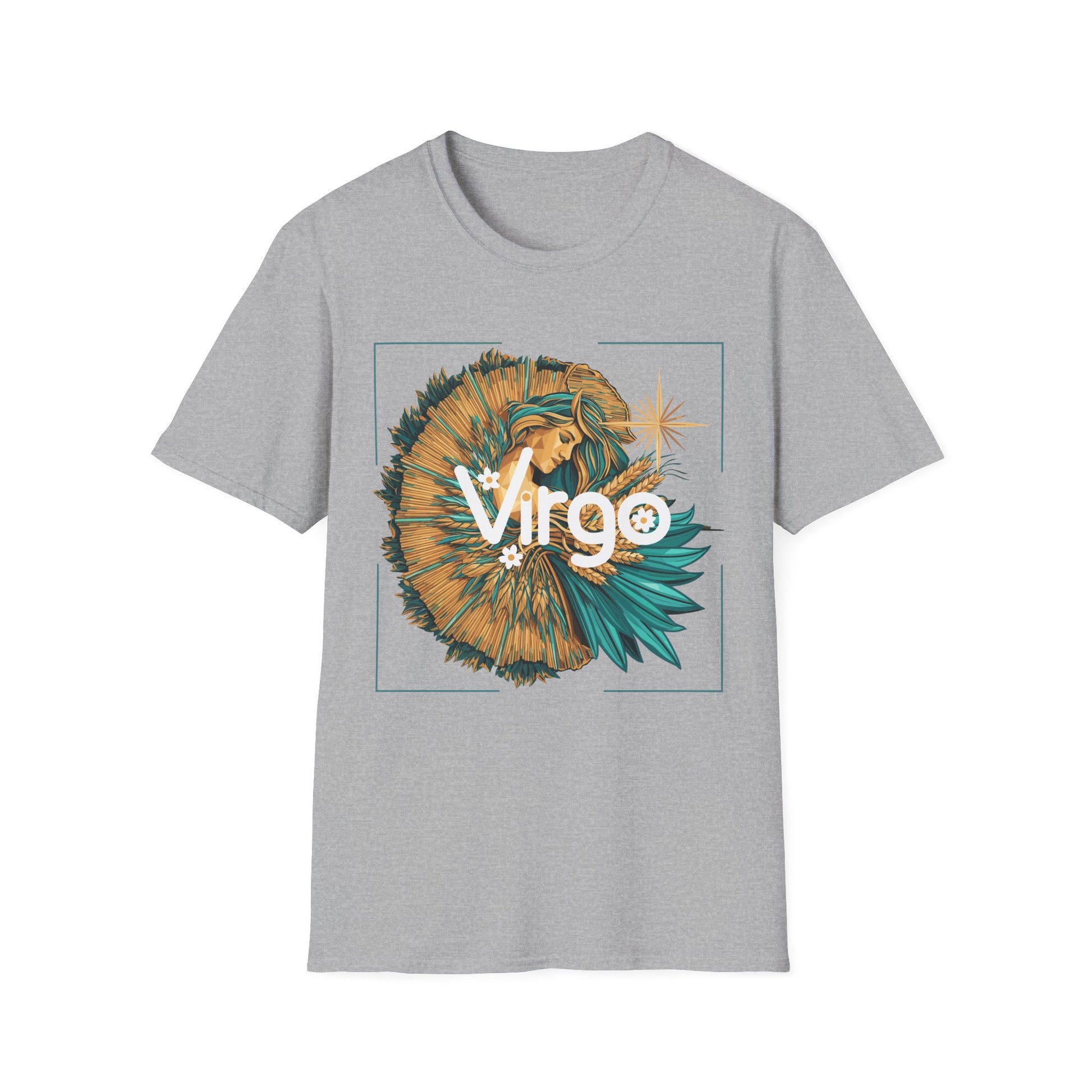 Virgo Zodiac T-Shirt Sport Grey Printify T-Shirt Rhythm & Drip Apparel