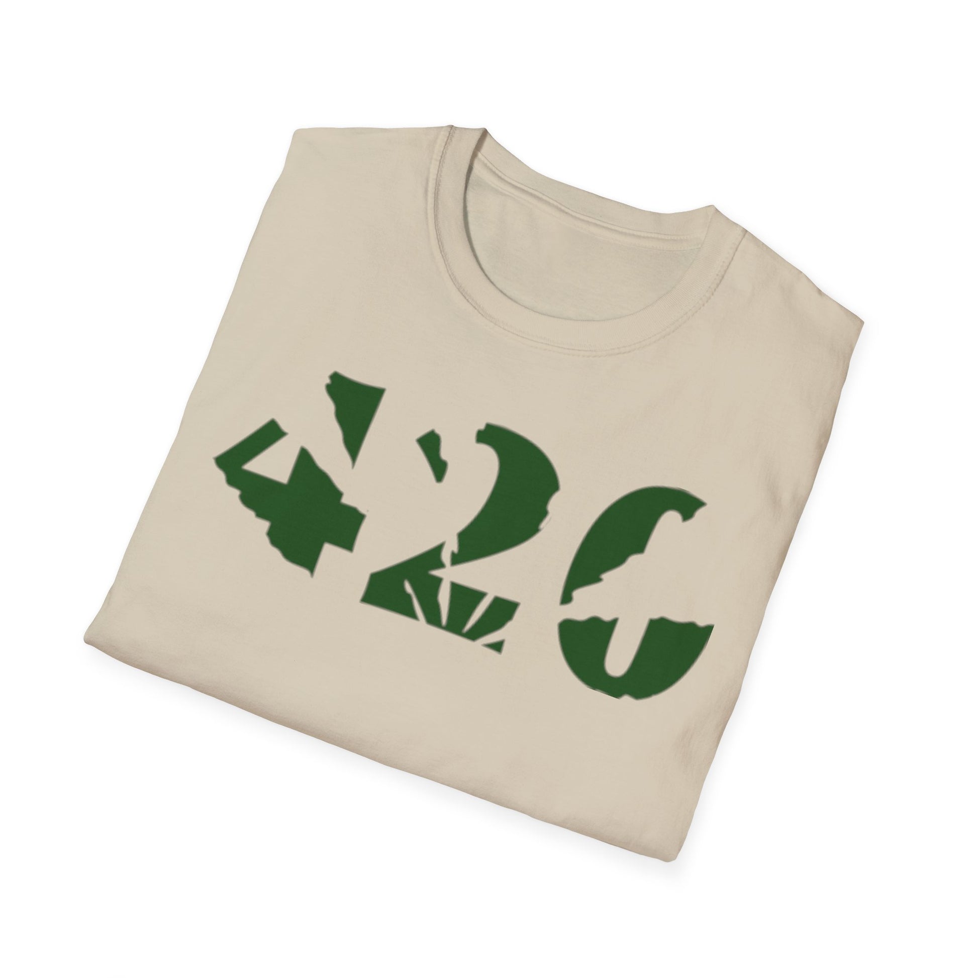 420 Green Leaf T-Shirt Printify T-Shirt Rhythm & Drip Apparel