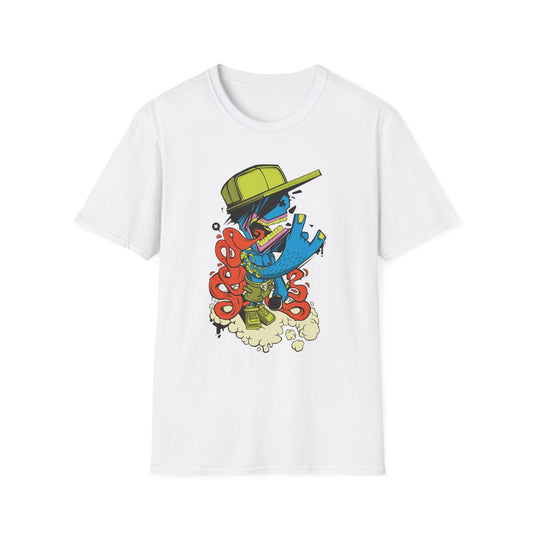 Cartoon Homie T-Shirt White Printify T-Shirt Rhythm & Drip Apparel