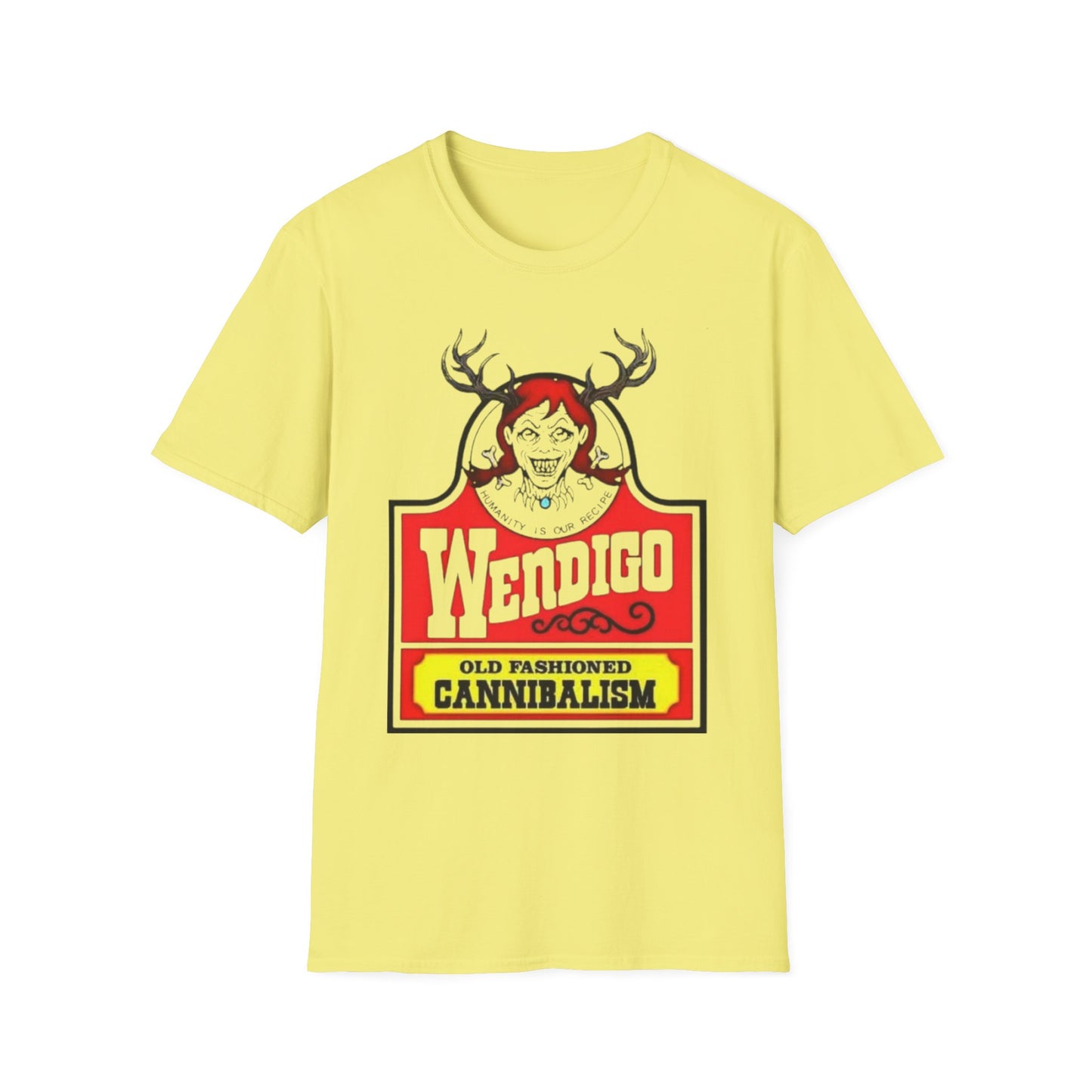 Wendigo Cannibalism T-Shirt Cornsilk Printify T-Shirt Rhythm & Drip Apparel